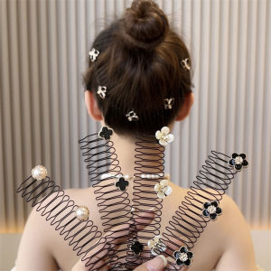 Tea Flower Hair Comb Childrens Short Hair Period Hair Accessories Hair Bands Hair Clips Rear Brain Teaser Hair Decoration