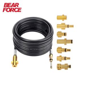 BEAR FORCE | 20m Pressure Washer Sewer Drain Water Cleaning Hose Car Washer Pipe Line Cleaning Kit Sewage Jet Hose High Pressure Pipe Cleaner