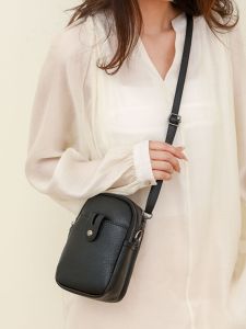 Fashionable Soft Leather Crossbody Bag Lightweight Casual Single Shoulder Womens Phone Bag 2025 New Style Versatile Handbag