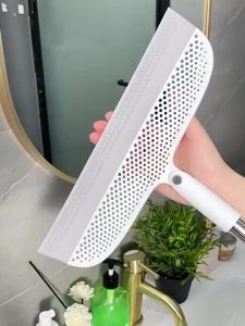 Silicone Floor Squeegee Broom Multi-Purpose Magic Wiper For Bathroom Kitchen Tile Floor Pet Hair and Water Cleaning