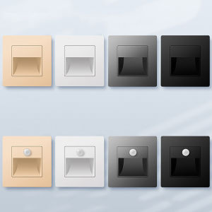 PIR Motion Detector Sensor Night Light Intelligent Wall Lamp LED Stair Light Recessed Step Lamp Ladder Wall Light Kitchen Foyer