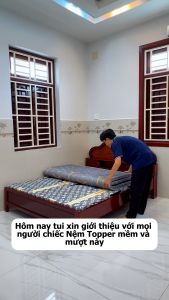 Nệm Topper Foam cao su non tổng hợp gòn ép co dãn và đàn hồi caoêm ái thoáng Khí Không xẹp lún