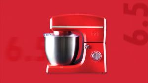 (Tecnogas) เครื่องผสมแป้ง Tecnoplus รุ่น TNP SM 150065 R (สีแดง) ขนาด 6.5 ลิตร