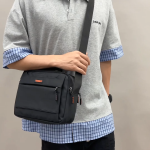 MENSPE Mens Shoulder Bag Waterproof Messenger Bag Fashion Travel Bag Handbag Business Bag Phone Bag Large Capacity Cross Body Bag Lightweight Casual Bag Leisure Sport Street Bag