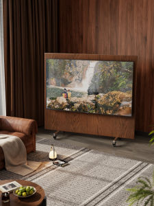 DONGMU | Mobile Vintage Style TV Stand with Wheels