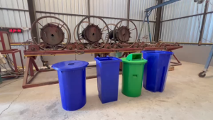 ถังขยะทรงกลม 120 ลิตร ผลิตใหม่