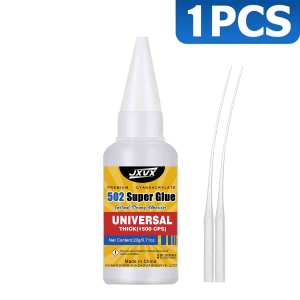 502 Super Glue 10.7oz Clear Instant Medium Cyanoacryline Adhesive Liquid for Woodworking Wooden Crafts Furniture Repairs All Purpose Strong CA Glue for Metal Glass Plastic Ceramic Leather
