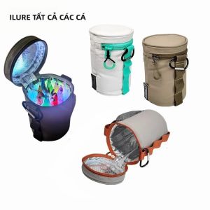 Túi Đựng Đồ Câu Cá Phát Sáng UV Với Hộp Đựng Mồi Câu Mực Egi Hộp Đựng Jig Kim Loại Hộp Đựng Mồi Cứng Hộp Đựng Dụng Cụ - Thiết Kế Hộp Đèn Mới