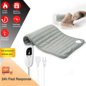Pain Relief Back 60*30cm Electric Heating Pad Neck 10-Level Fast Moist/Dry Pain Relief Heat Mat Adjustable Temperature Therapy Hot Compres To Relax Muscles For Back Pain Shoulderphysiotherapy Hot Compress For Pain Shoulder