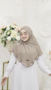NURIE HIJAB CASSANDRA • JILBAB INSTAN JERSEY BALLERINA •BERGO INSTAN TALI RENDA ORI NURIE COLLECTION