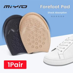 MIYIO 1Pair Forefoot Insert Half Insoles Non-slip Sole Cushion Inserts Insoles Pain Relief Toe Shoes Accessories for Women Men