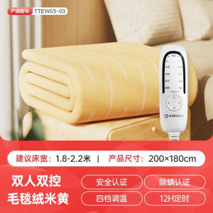 Double Control Heating Blanket Adjustable Temperature Extra Large Single Double Person Electric Quilt Home Dormitory Use Anti-Allergy High End