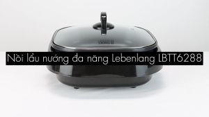 Nồi lẩu điện đa năng nướng lẩu 2in1 Lebenlang LBTT6288 chảo 4 lít công suất 1650W bảo hành 2 năm - hàng chính hãng