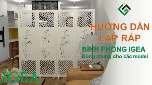 Vách ngăn bình phong IGEA họa tiết cây trúc - IG481