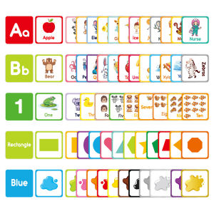 Letter Number Word Shape Animal Learning Flash Cards