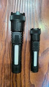 LED Flashlight Super Bright Lumens Handheld Tactical Torch USB Rechargeable 6 Modes Zoom Electric Torch