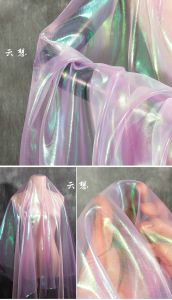 Vải Ogeen Laser Phẳng Màu Sắc Thoải Mái Vải May Váy DIY Vải May Trang Trí Thiết Kế Vải May Váy Đồ Chơi Thiết Kế Vải