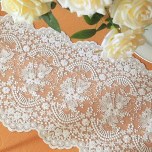 Lace Table Runner European Style Fancy American Romantic Pure White Bench Table Cloth TV Cabinet Shoe Cabinet Decorative Cover Towel