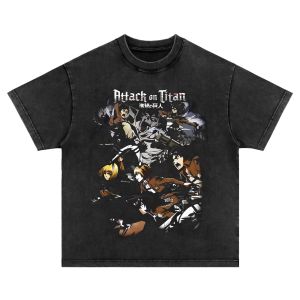 Áo Thun Cotton Cổ Tròn Rộng Rãi Phong Cách Mỹ Cổ Điển Hoạt Hình T-shirt Nam Mùa Hè Thường Ngày Thoáng Khí in Chữ