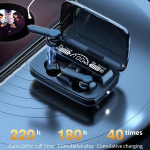 HANDSFREE BLUETOOTH TWS M19 V 5.1 LED DISPLAY PLUS KABEL