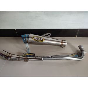 Knalpot DPJ Ujung Blue Engkher Jupiter z Supra X C70 Revo