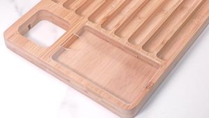 Watch Band Storage Box Bamboo Wood Transparent Glass Watch Display Case for Strap Fountain Pen Watch Jewelry Gift Box