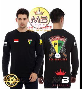 Kaos Polisi Militer Terbaru Kaos Polisi Militer Warna Hitam Kaos Polisi Militer Angkatan Darat