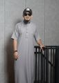 Jubah al amwa platinum afif lengan pendek gamis saudi. 