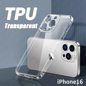 Transparent Soft Phone Case for Iphone 17 Air 17 Pro Max 16 Pro Max 15 14 13 12 Mini 11 Pro X XS Max XR 8 7 Plus Full Protection Cover Casing