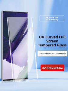 Henyou | Samsung Note10 Plus Curved Bend Tempered Glass Nano Full Glue Screen Protector Privacy Full View Ultra Clear UV Adhesive Edge