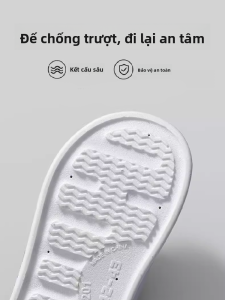 MONLEYTA | Dép đi trong nhà mùa hè chống trượt chống mài mòn cho nam đi trong nhà nhà tắm ngoài trời đế bằng PVC dép đi trong nhà