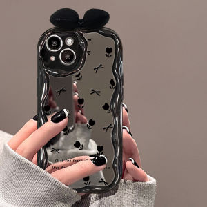 New Womens Style  17Promax Phone Case Full Screen Flower Butterfly Knot Anti-Fall Cream Pattern Silicone Protective Cover