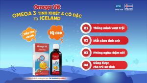 Omega Vit bổ sung Omega DHA giúp bé phát triển não bộ và thị lực | Nhập khẩu chính hãng từ Châu Âu