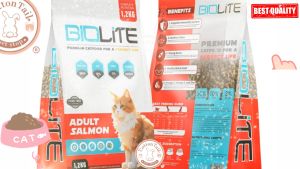 BIOLITE ADULT SALMON DRY CAT FOOD 12 KG FRESHPACK / CAT FOOD PREMIUM BIOLITE