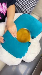 CAR AOTO HOME   หมอนหนุนแบบเป่าลม รูปตัวยู แบบพกพา น้ำหนักเบา หมอนเป่าลมขนาดพกพา เบามาก จัดเก็บง่าย  H689