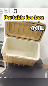 Storage Box 40L Ice Box Cooler Chest Insulated Outdoor Picnic Large Capacity
