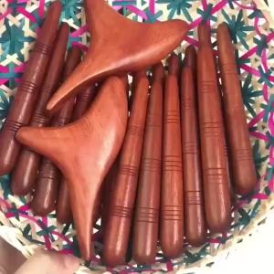 Wood Trigger Point Massage Tools & Acupoint Pen Set Wood Therapy Massage for Whole-Body Gua Sha Lymphatic Drainage Tools