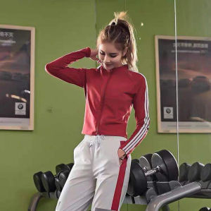 Yoga Clothes Stretch Breathable Running Summer Spring Autumn Sports Tops Womens Long Sleeve Skinny Short Fitness Outwear Black Clothes