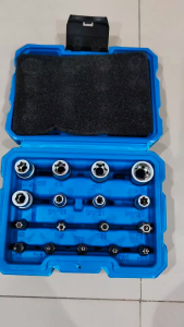 QBLADE Mata Soket Set 12PT Kunci Sok Bunga 7082 7083 7103 Abu Abu