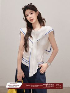 THROUS | Áo Thun Lyocell Cao Cấp Thiết Kế Phối Màu Không Tay Tôn Dáng