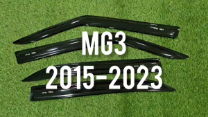 กันสาด MG3 MG 3 กันลม คิ้ว ดำทึบ 4 ชิ้น เอ็มจี3 MG3 2015 2016 2017 2018 2019 2020 2021 2022 2023 ใส่ร่วมกันได้ทุกปี A