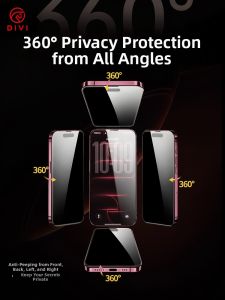 Divi | 360 Degree Privacy Anti-spy Tempered Glass Full Cover