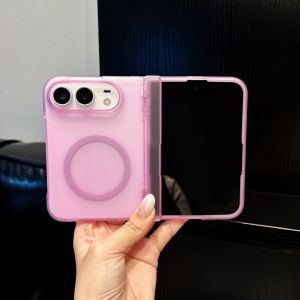 Luxury Candy Color Translucent for Magsafe Case for iPhone Duo 18 Fold Hinge Protect Magnetic Charge Cover for iPhone DUO 2026