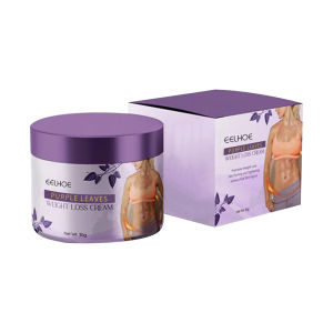 Eelhoe Purple Leaves Weight Loss Cream Anti-Cellulite Full Body Slimming Weight Loss Massaging Cream Leg Body Waist Effective Reduce Cream Fat Burning Cream Massage Body Toning Slimming Gel Loss Weight Shaping Health Care Muscle Massage Cream