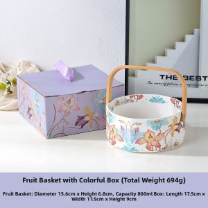 MOLORE | Hand-painted Ceramic Fruit Basket