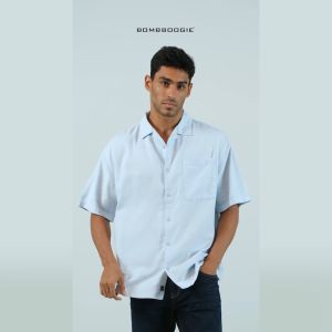 Bombboogie Kemeja Pria Regular Topica Light Blue 22918B5LL