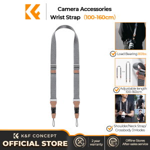 K&F CONCEPT Camera Neck Strap&Wrist Strap 2-in-1 with Quick Release for Photographers Adjustable Camera Shoulder Sling Strap Compatible for DSLRCamera