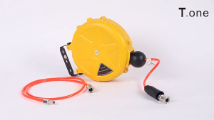 โรลสายลม ตลับโรล แบบสปริง สายลมPU ยาว 10 เมตร อุปกรณ์ครบ