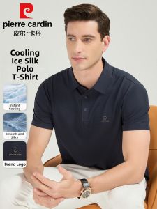 Pierre Cardin | Mens Polo Shirt Summer Pure Color Ice Silk Quick Drying Fashion Casual