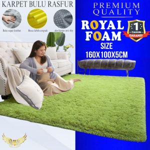 karpet bulu busa royal uk160x100x5cm